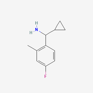 Cyclopropyl(4-fluoro-2-methylphenyl)methanamine