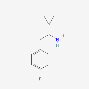 1-Cyclopropyl-2-(4-fluorophenyl)ethan-1-amine