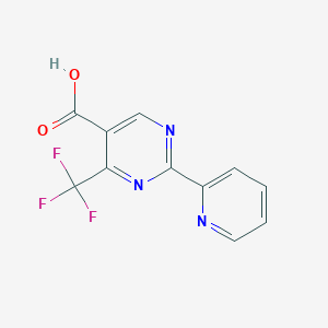molecular formula C11H6F3N3O2 B1304901 2-(吡啶-2-基)-4-(三氟甲基)嘧啶-5-甲酸 CAS No. 874816-10-1