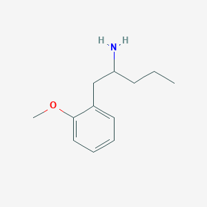 molecular formula C12H19NO B13049021 1-(2-Methoxyphenyl)pentan-2-amine 