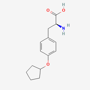 (2S)-2-Amino-3-(4-cyclopentyloxyphenyl)propanoic acid