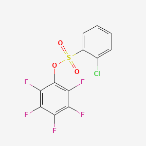 molecular formula C12H4ClF5O3S B1304909 2,3,4,5,6-五氟苯基 2-氯苯磺酸酯 CAS No. 885949-55-3
