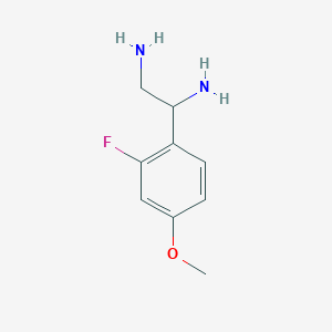 1-(2-Fluoro-4-methoxyphenyl)ethane-1,2-diamine