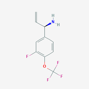 (1R)-1-[3-Fluoro-4-(trifluoromethoxy)phenyl]prop-2-enylamine