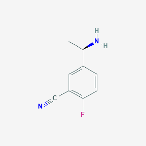 (R)-5-(1-Aminoethyl)-2-fluorobenzonitrilehcl