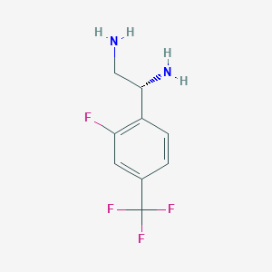 (1R)-1-[2-Fluoro-4-(trifluoromethyl)phenyl]ethane-1,2-diamine