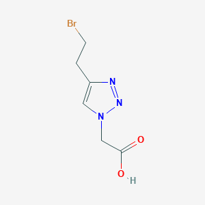 2-(4-(2-Bromoethyl)-1H-1,2,3-triazol-1-YL)acetic acid