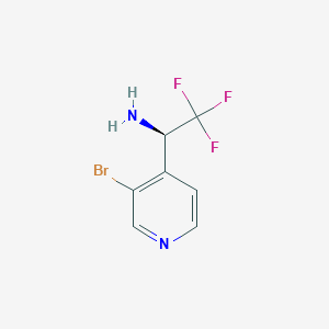 (R)-1-(3-Bromopyridin-4-YL)-2,2,2-trifluoroethan-1-amine