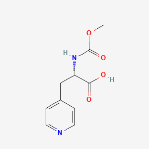 (S)-2-((Methoxycarbonyl)amino)-3-(pyridin-4-YL)propanoic acid