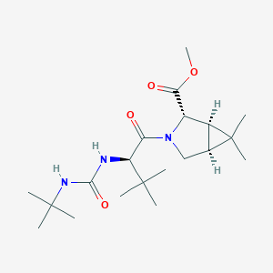 (1R,2S,5S)-methyl 3-((R)-2-(3-(tert-butyl)ureido)-3,3-dimethylbutanoyl)-6,6-dimethyl-3-azabicyclo[3.1.0]hexane-2-carboxylate