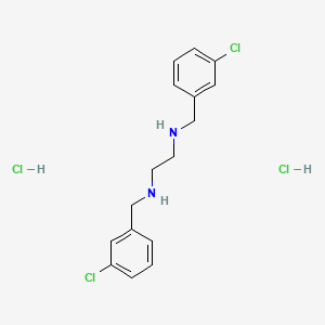 N1,N2-Bis(3-chlorobenzyl)-1,2-ethanediaminium dichloride