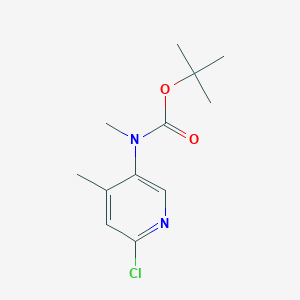 Tert-butyl (6-chloro-4-methylpyridin-3-YL)(methyl)carbamate