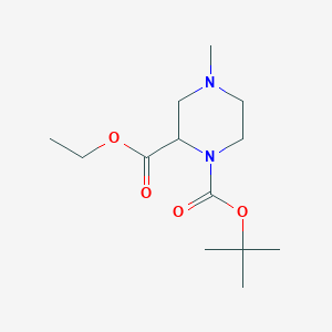 1-Tert-butyl 2-ethyl 4-methylpiperazine-1,2-dicarboxylate