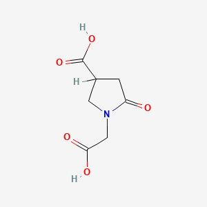 molecular formula C7H9NO5 B1304934 1-(Carboxymethyl)-5-oxopyrrolidin-3-carbonsäure CAS No. 43094-97-9