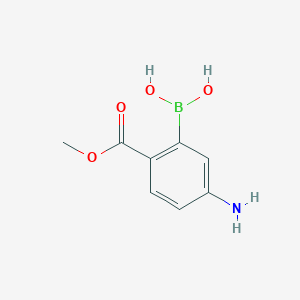 (5-Amino-2-(methoxycarbonyl)phenyl)boronic acid