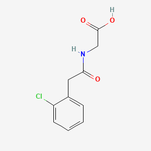 molecular formula C10H10ClNO3 B1304937 Glycine, N-((2-chlorophenyl)acetyl)- CAS No. 53056-11-4