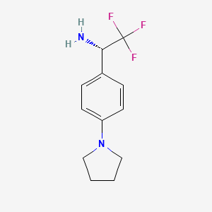 (1S)-2,2,2-Trifluoro-1-[4-(pyrrolidin-1-YL)phenyl]ethanamine