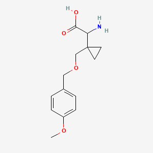 2-Amino-2-(1-(((4-methoxybenzyl)oxy)methyl)cyclopropyl)acetic acid