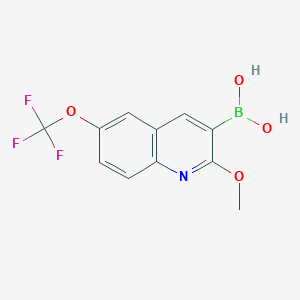 (2-Methoxy-6-(trifluoromethoxy)quinolin-3-YL)boronic acid