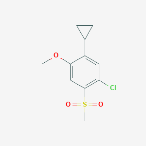 1-Chloro-5-cyclopropyl-4-methoxy-2-(methylsulfonyl)benzene