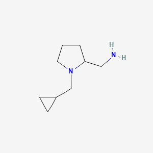 molecular formula C9H18N2 B1304946 1-(Cyclopropylmethyl)pyrrolidine-2-methylamine CAS No. 71820-57-0