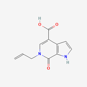 molecular formula C11H10N2O3 B13049473 6-Allyl-7-oxo-6,7-dihydro-1H-pyrrolo[2,3-C]pyridine-4-carboxylic acid 