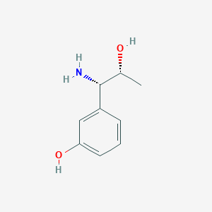 molecular formula C9H13NO2 B13049509 (1S,2R)-1-Amino-1-(3-hydroxyphenyl)propan-2-OL 