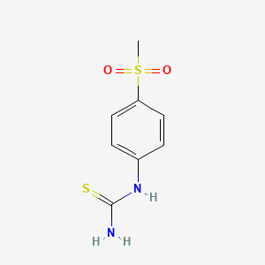 molecular formula C8H10N2O2S2 B1304951 1-(4-(Methylsulfonyl)phenyl)thiourea CAS No. 84783-67-5