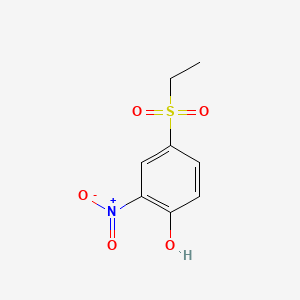 molecular formula C8H9NO5S B1304952 4-(Ethylsulphonyl)-2-nitrophenol CAS No. 84996-11-2