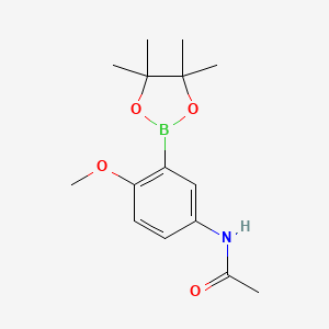 N-(4-Methoxy-3-(4,4,5,5-tetramethyl-1,3,2-dioxaborolan-2-YL)phenyl)acetamide