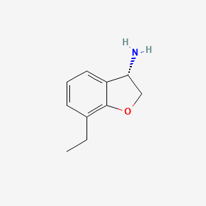 (3S)-7-Ethyl-2,3-dihydro-1-benzofuran-3-amine