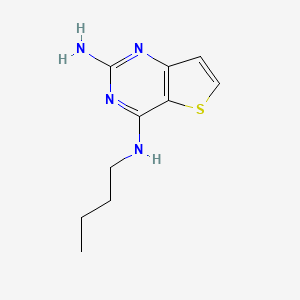 molecular formula C10H14N4S B13049559 N4-Butylthieno[3,2-D]pyrimidine-2,4-diamine 