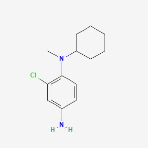 molecular formula C13H19ClN2 B1304957 3-Chloro-4-(N-cyclohexyl-N-methylamino)aniline CAS No. 85896-15-7