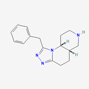 (5AS,9AR)-1-Benzyl-4,5,5A,6,7,8,9,9A-octahydro-[1,2,4]triazolo[4,3-A][1,6]naphthyridine