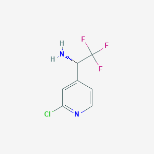 (S)-1-(2-Chloropyridin-4-YL)-2,2,2-trifluoroethan-1-amine