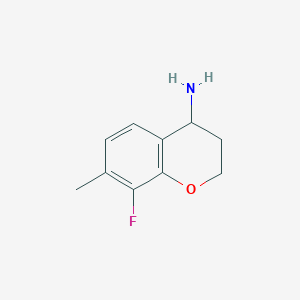 8-Fluoro-7-methylchroman-4-amine