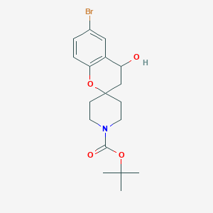 Tert-butyl 6-bromo-4-hydroxyspiro[chromane-2,4'-piperidine]-1'-carboxylate