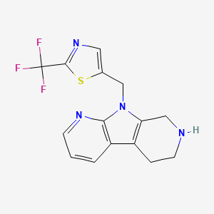 5-(5,8,10-triazatricyclo[7.4.0.02,7]trideca-1(9),2(7),10,12-tetraen-8-ylmethyl)-2-(trifluoromethyl)-1,3-thiazole