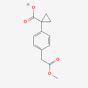 1-(4-(2-Methoxy-2-oxoethyl)phenyl)cyclopropane-1-carboxylic acid