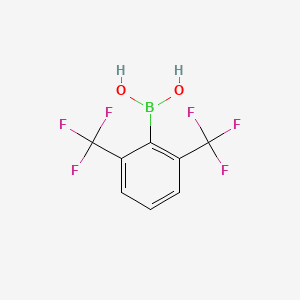 molecular formula C8H5BF6O2 B1304971 (2,6-双(三氟甲基)苯基)硼酸 CAS No. 681812-07-7