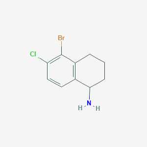 5-Bromo-6-chloro-1,2,3,4-tetrahydronaphthalen-1-amine