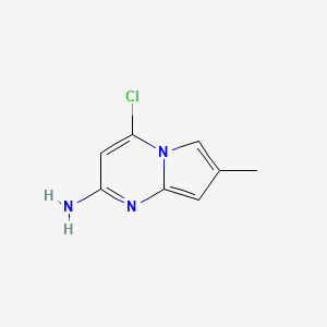 4-Chloro-7-methylpyrrolo[1,2-A]pyrimidin-2-amine