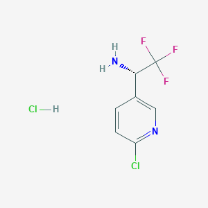 (S)-1-(6-Chloropyridin-3-YL)-2,2,2-trifluoroethan-1-amine hcl