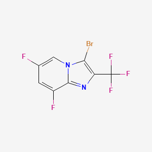 3-Bromo-6,8-difluoro-2-(trifluoromethyl)imidazo[1,2-A]pyridine