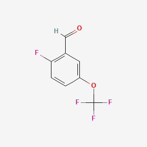 molecular formula C8H4F4O2 B1304986 2-氟-5-(三氟甲氧基)苯甲醛 CAS No. 886497-81-0