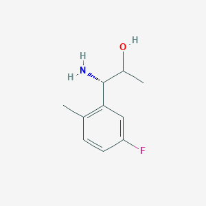 (1S)-1-Amino-1-(5-fluoro-2-methylphenyl)propan-2-OL