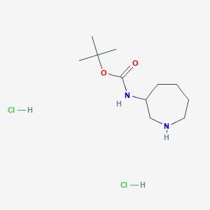 molecular formula C11H24Cl2N2O2 B13049876 tert-Butyl azepan-3-ylcarbamate dihydrochloride 