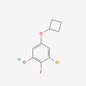 3-Bromo-5-cyclobutoxy-2-fluorophenol