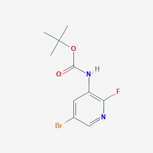 molecular formula C10H12BrFN2O2 B13049884 Tert-butyl (5-bromo-2-fluoropyridin-3-YL)carbamate 