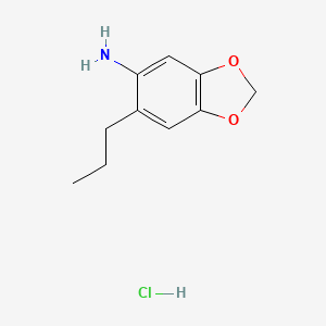 molecular formula C10H14ClNO2 B1304990 6-Propyl-benzo[1,3]dioxol-5-ylamine hydrochloride CAS No. 1047620-49-4